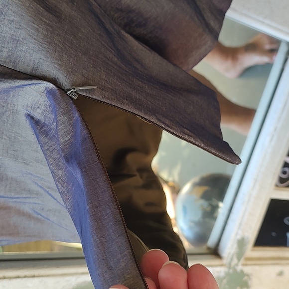 EUC 2 PC TanJay purple gold  Metallic Blazer with matching tank top - Picture 7 of 11